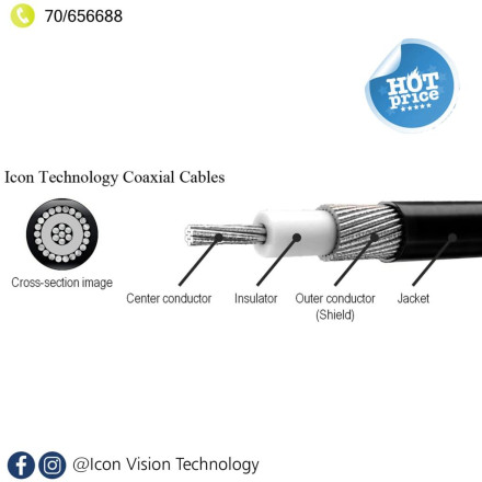 COXIAL CABLE 128 CUPPER WITH DC 2MM
